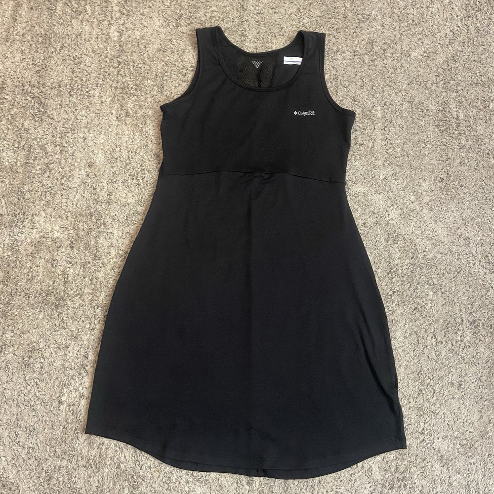 COLUMBIA PFG MIDWAY BAY WOMENS Medium TANK DRESS BLACK